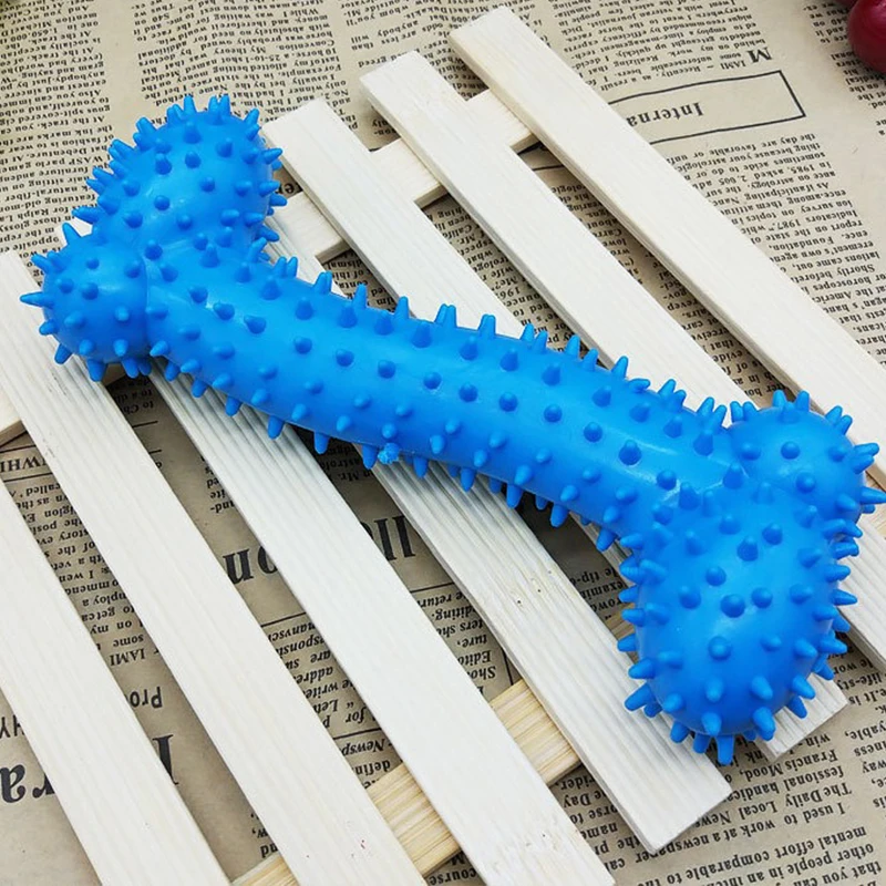 Bone Dog Teething Stick TPR Soft Thorn Dog Molar Stick Toy Bite Resistant Cleaning Teeth Toys for Dogs Pet Dogs Accessories