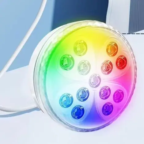 Underwater LED Pool Light USB Rechargeable RGB Color Changing With Remote For Pools Bath Fountain Garden Decoration