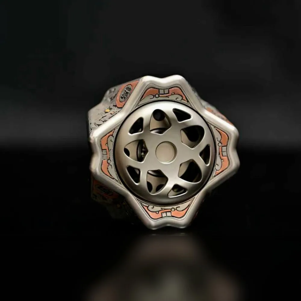 Youbing EDC Mid Autumn Festival Limited Edition Sakura Fidget Metal Spinner Titanium Fidget Toys For Adults Anti-stress Gyro