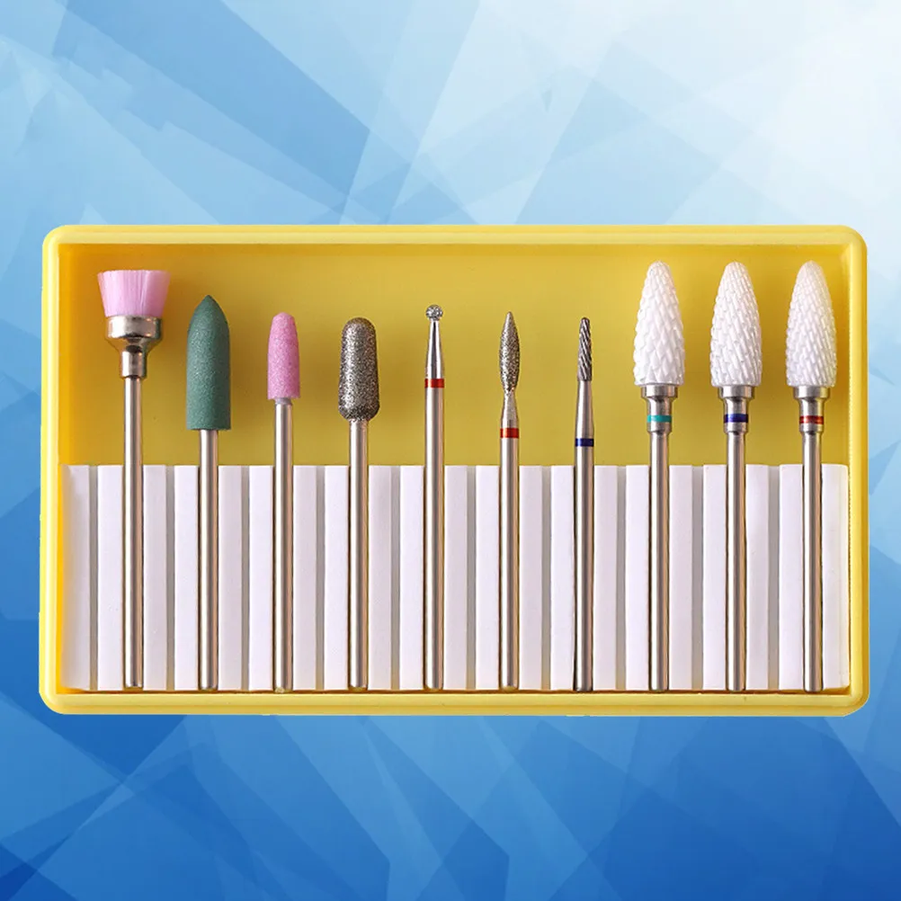 

Набор керамических насадок для маникюрного аппарата, профессиональный инструмент для гель-лака и акриловых ногтей, для шлифовки, полировки и придания формы