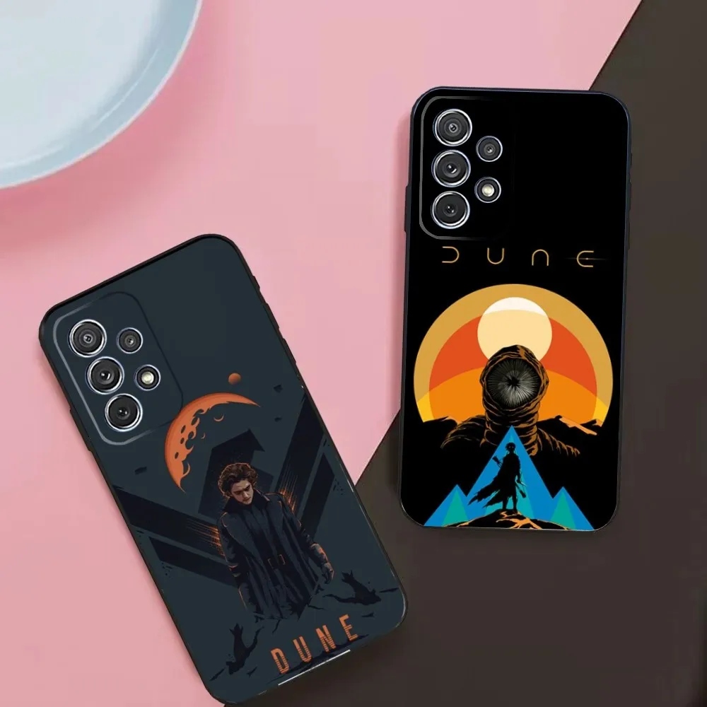 Movie D-Dune Phone Case For Samsung Galaxy A13,A21s,A22,A31,A32,A52,A53,A71,A80,A91 Soft Black Phone Cover