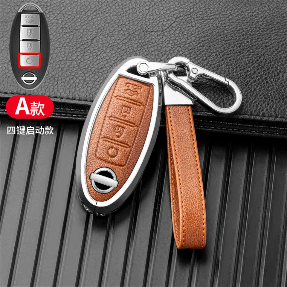 Car key cover case for nissan juke leaf micra k12 note patrol qashqai j11 j10 tiida versa x-trail xtrail x trail t32 Infiniti