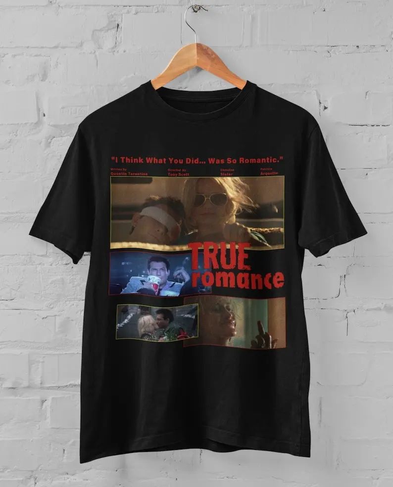 true-romance-movie-tee-shirt-unisex-gift-for-quentin-tarantino-fans-classic-film-lovers-90s-action-movie