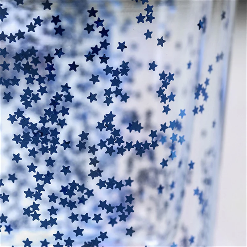 300ml Double Wall Starry Sky Glass Mug With Handle Coffee Milk Cup Bubble Star Glitters Fillings Tea Juice Water Glass Drinkware
