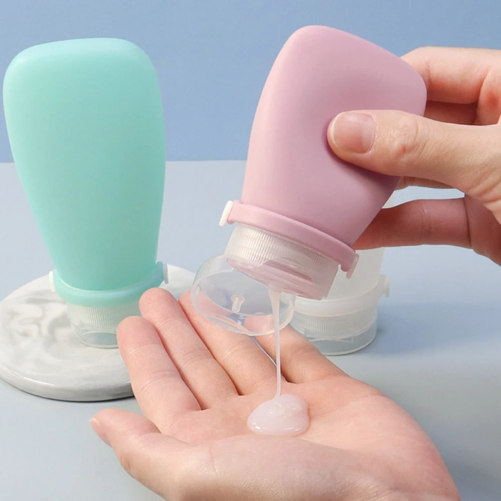 Emulsion Filling Bottle Portable Press-type Empty Bottle Silicone Travel Sample Bottle Portable Soap Dispensers