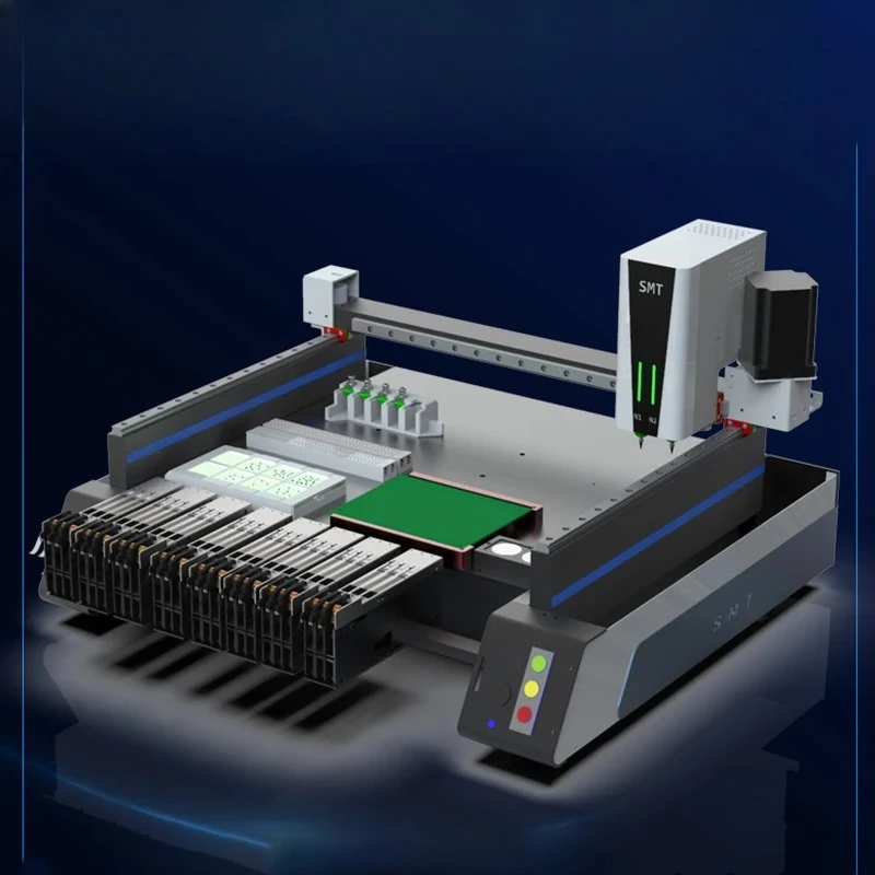 

V5 PRO High Speed Desktop Mini Automatic SMT Pick And Place Machine SMD Dual Heads Nozzles For PCB Assembly
