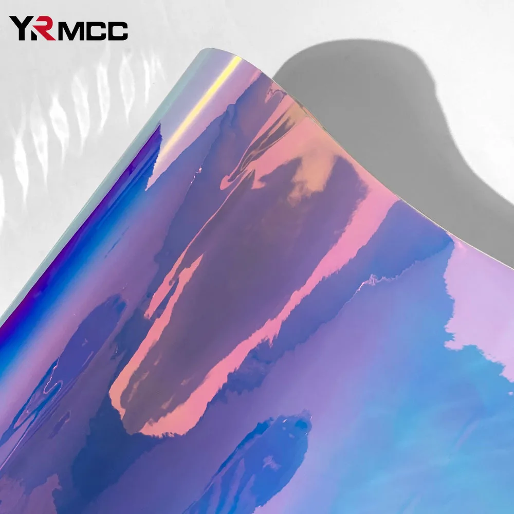 Car Wrap Vinyl Film Laser Plating Color Change Films Pearl Pink Car Sticker Chrome Air Free Rainbow Decals Sheet Car Accessories