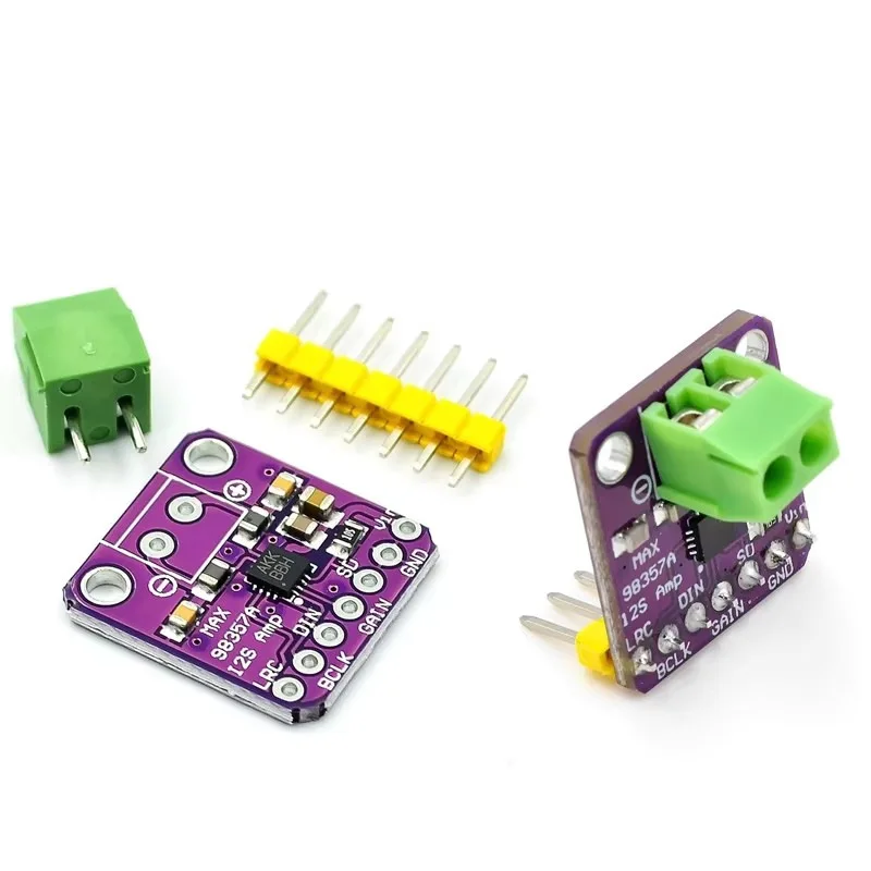 2 шт. MAX98357 I2S 3,2 Вт модуль аудиоусилителя без фильтра поддержка усиления класса D ESP32 Raspberry Pi