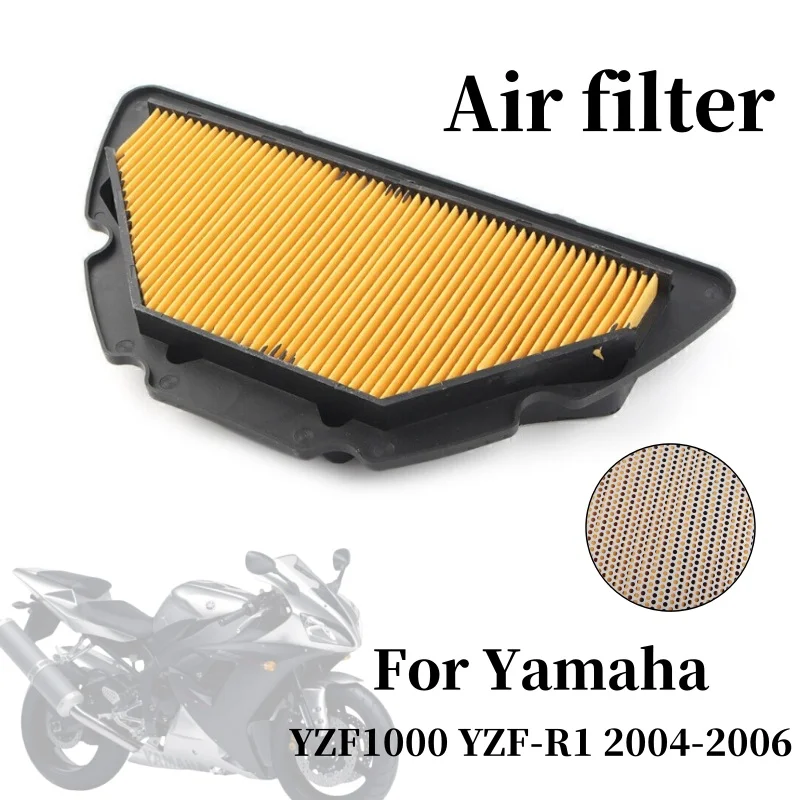 

Moto Bike Accessories Air Filter Element for Yamaha YZF1000 YZF-R1 R1 2004 2005 2006 Motorcycle High Flow Intake Filter Cleaner