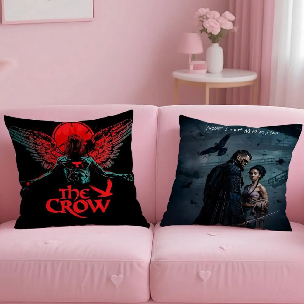 Movie Raven T-The CrowS Cushion Cover Comfortable Reversible Pillow Cover Ideal for Car Sofa Bedroom & Beyond