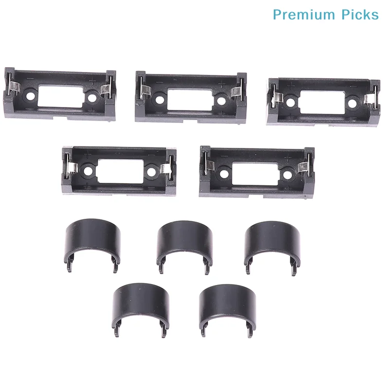 portable5 PCS Plug-in CR123A Battery Holder 16340 Battery Box LIR123A Battery Storage Box CR123A Battery Box Cover For PCB DIY