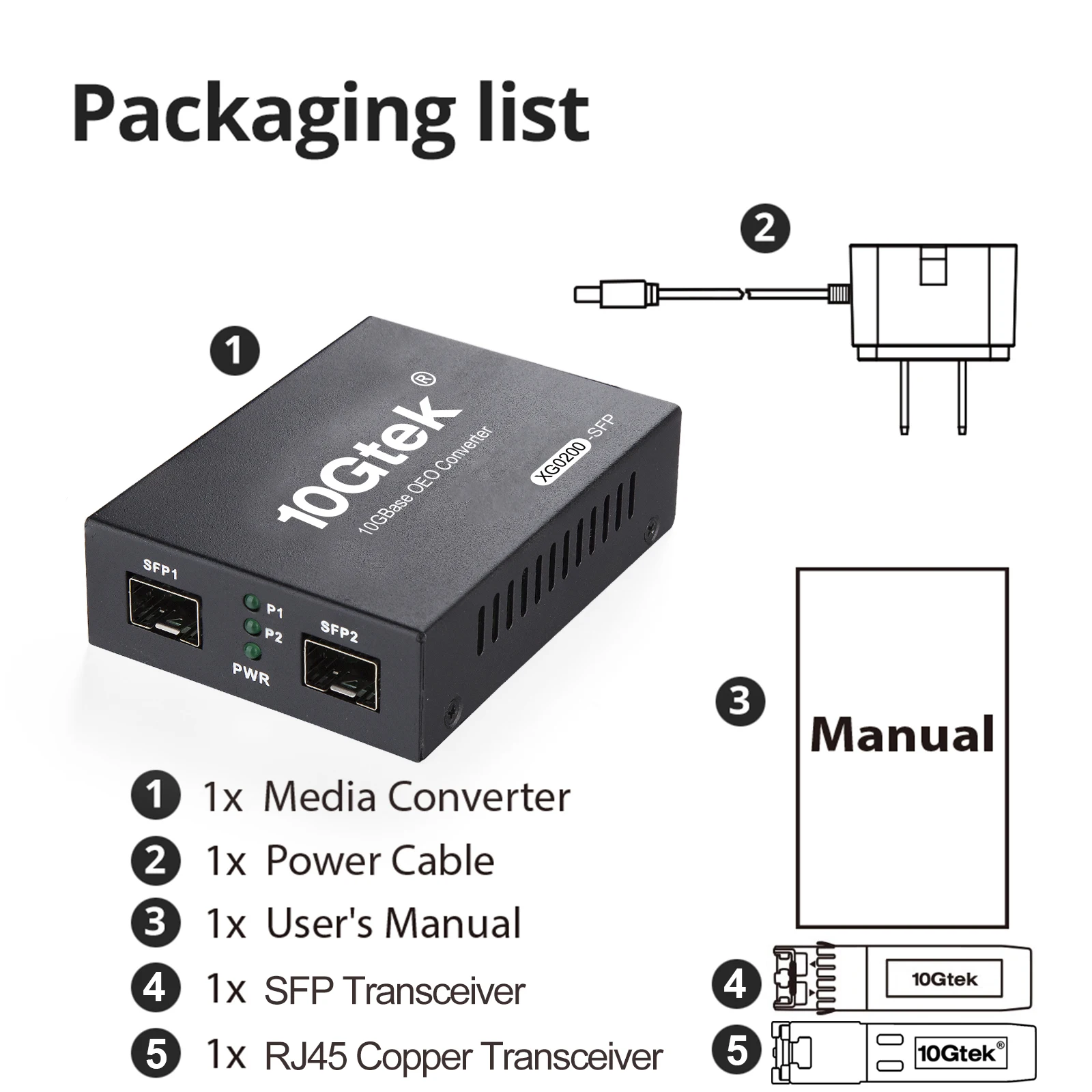 Imagem -05 - Sfp Plus Media Converter Alcance 10 Gbase-t 30 Metros Jogo com Diferentes Módulos Ópticos ul Xg0200-sfp 5v1a