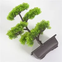 Artificial Green Tree Pot Plants Simulation Plants Pine Bonsai Ornaments Household Garden Decoration Wedding Hotel Accessories