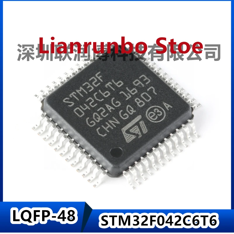 

New original STM32F042C6T6 LQFP-48 ARM Cortex-M0 32-bit microcontroller MCU