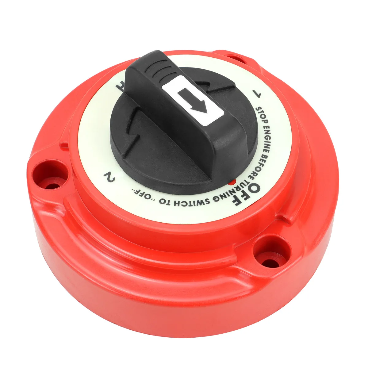 Red 300A Battery Switch Plated Copper Terminals Continuous 300A Rating For High-demand Scenarios For Marine Boats