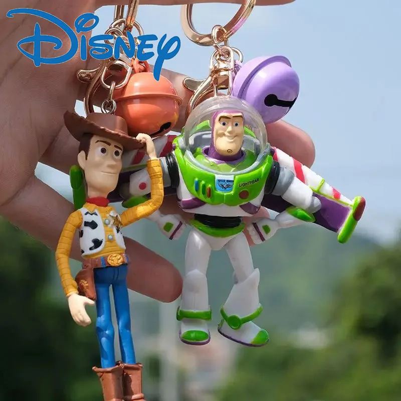 Disney Buzz Lightyear Toy Story llavero de personaje de acción colección de personajes bolso de muñeca llavero de cumpleaños regalo colgante