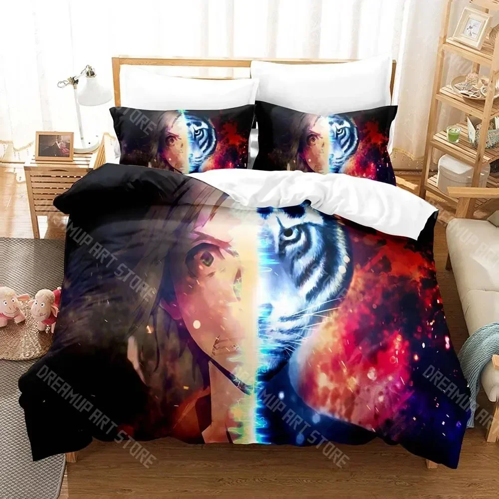 Exquisite 3D Print Wenhao Wild Dog Bedding Sets Duvet Cover Set With Pillowcase Twin Full Queen King Bedclothes Duvet Cover