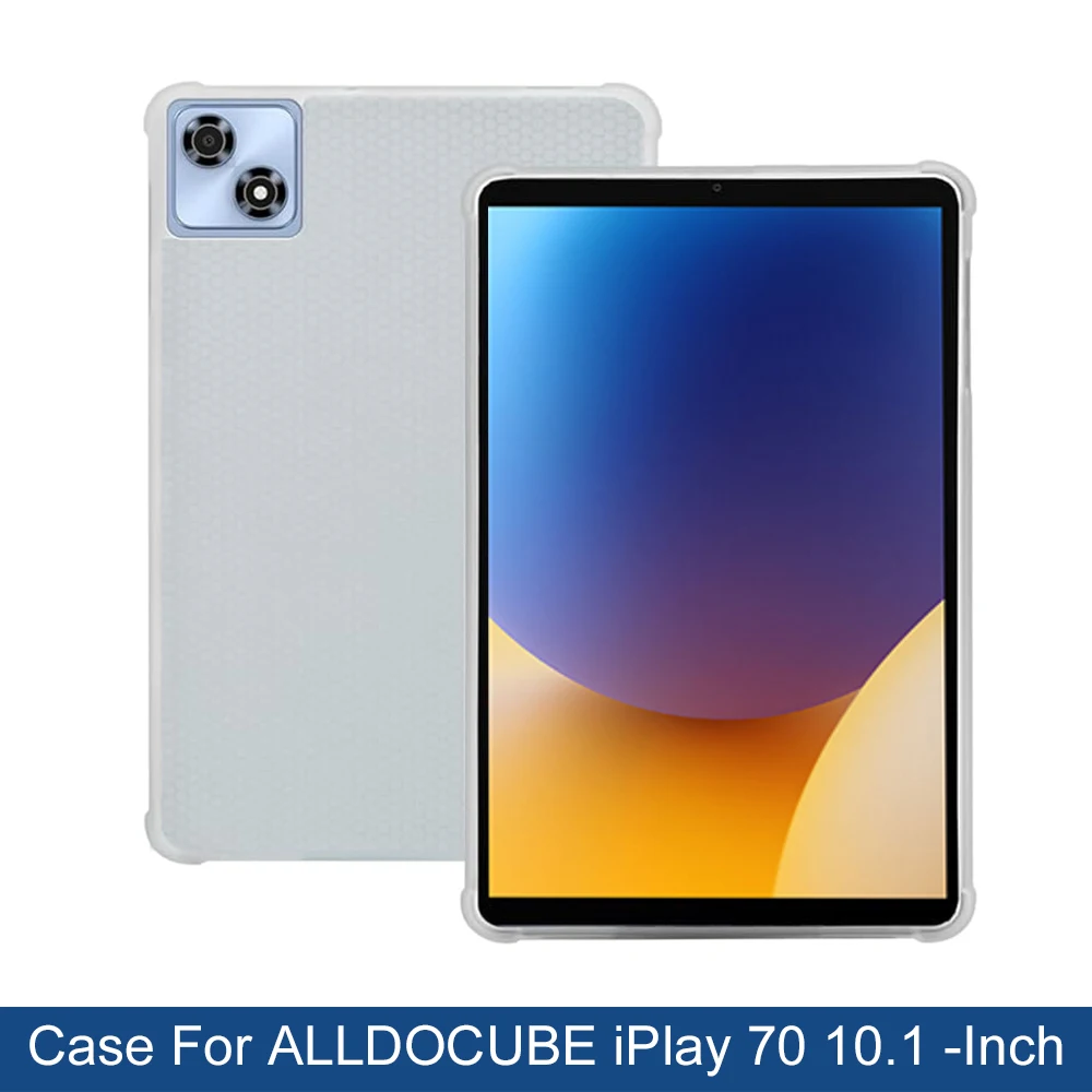 Case For ALLDOCUBE IPlay 70, 10.1inch Tablet Cover TPU Material Transparent Soft Silicone Drop Protection Waterproof Fingerprint