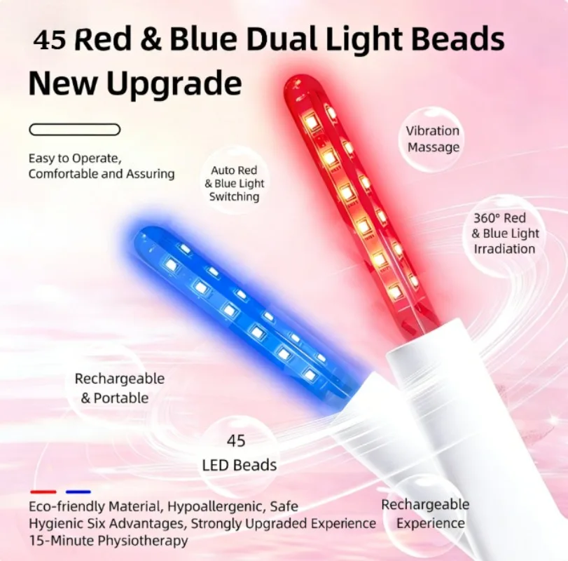 

TOCOGOO-W06 Светотерапевтический прибор Glacial Radiance: Композитный спектр синего света 450 нм и красного света 660 нм