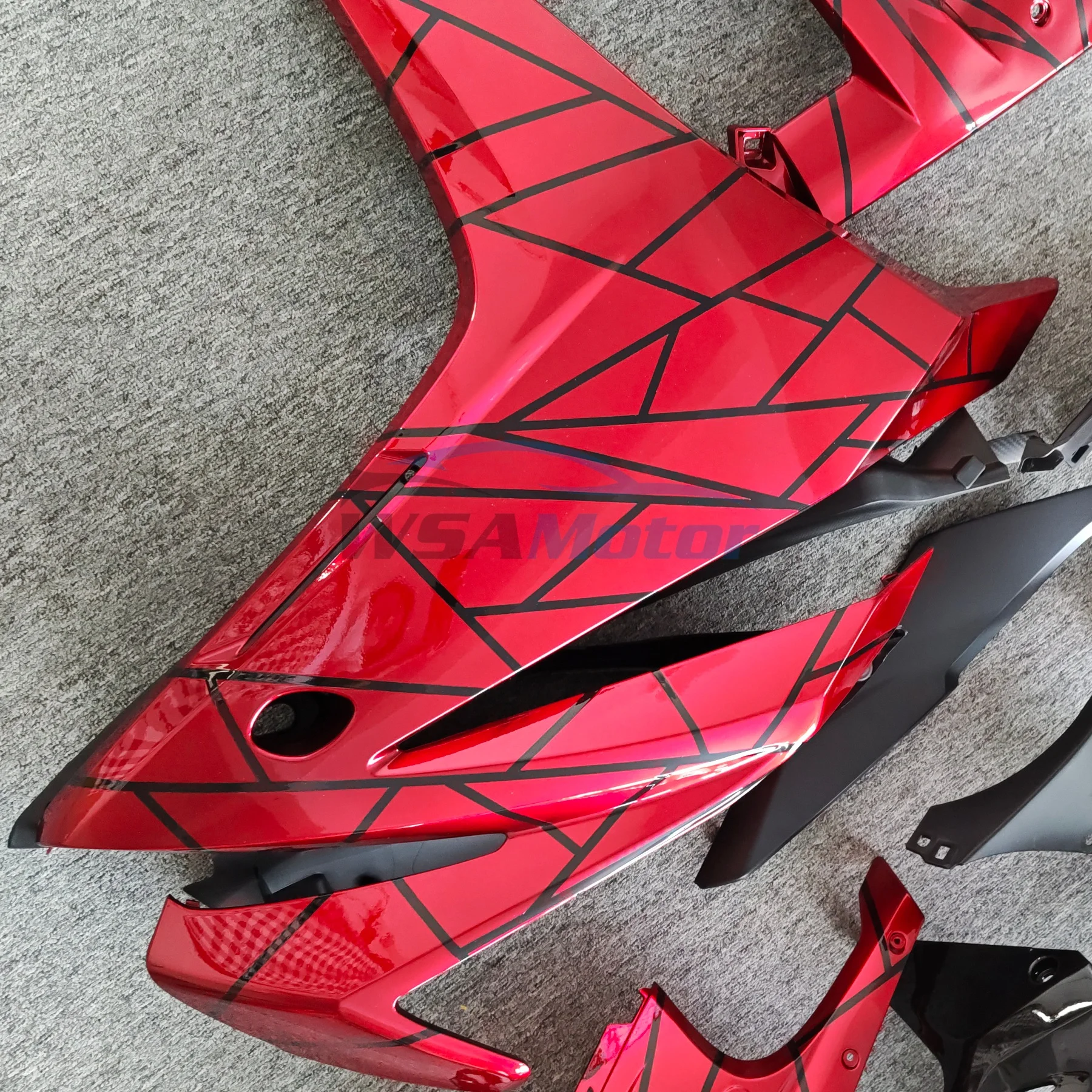 

New ABS Motorcycle Full Fairings Kit Fit For HONDA CBR500R 2016 2017 2018 CBR500 CBR500RR Fairing Kits Set Red Black
