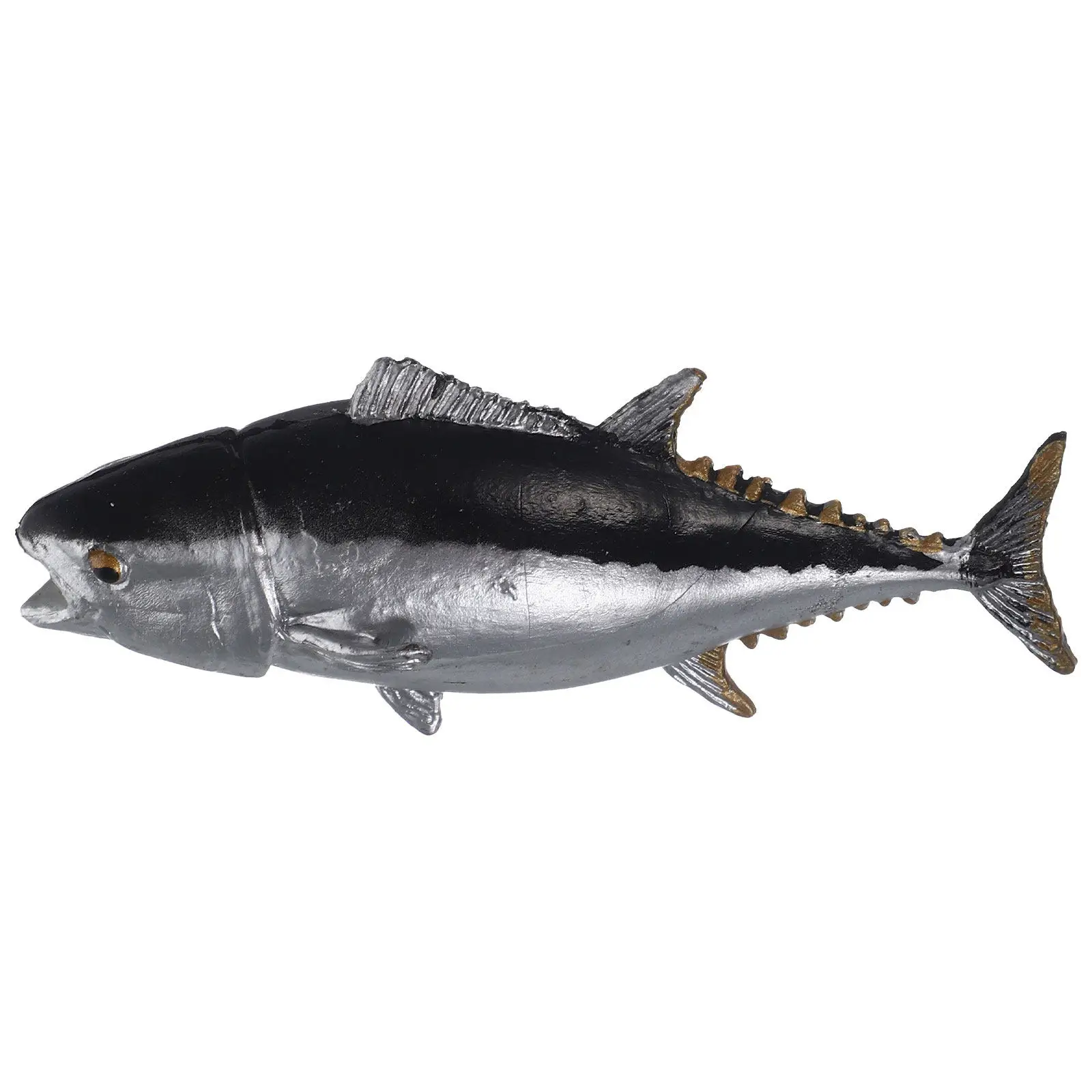Lifelike Simulation Tuna Solid Plastic Fish Ornament for Garden Nursery Room Decoration Artificial Fish Figure