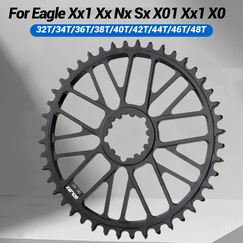 

Сверхлегкая одинарная звездочка Mtb, 3 болта, Aero Mtb Crown, 32 т, 34 зуба, 36 зубьев, 38 40 42 44 т, 46 т, 48, узкая широкая одинарная звездочка