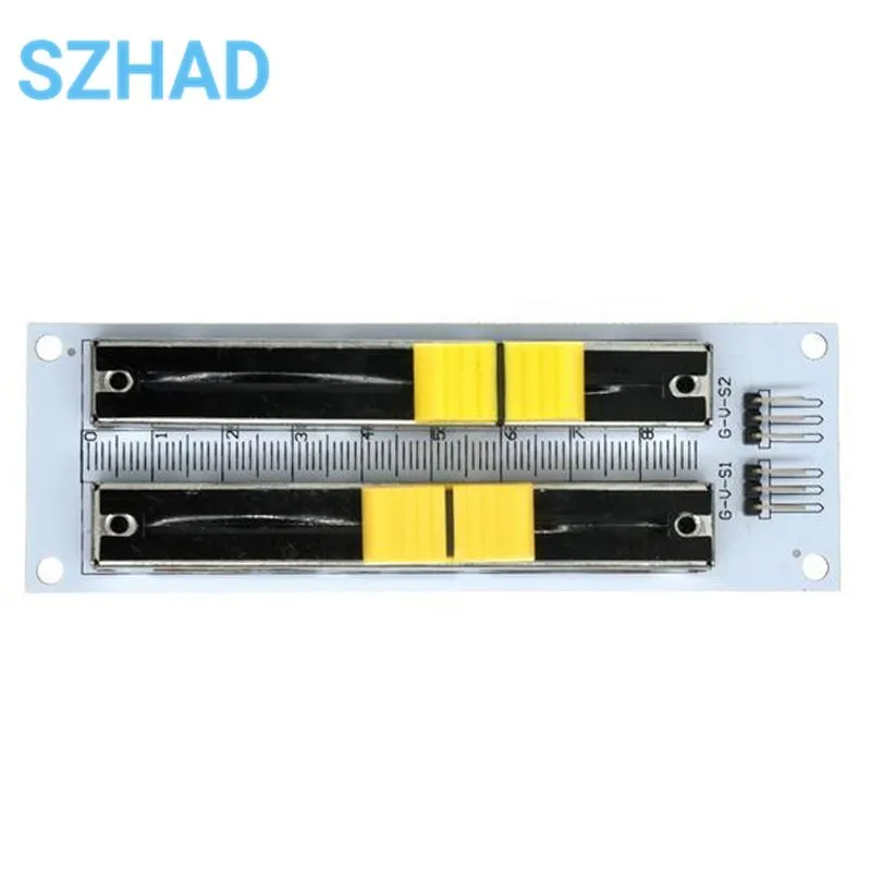 

Двухрядный скользящий потенциометр 10K, линейный скользящий сопротивление, аналоговый сенсорный модуль для Arduino микшера, электронного строительного блока