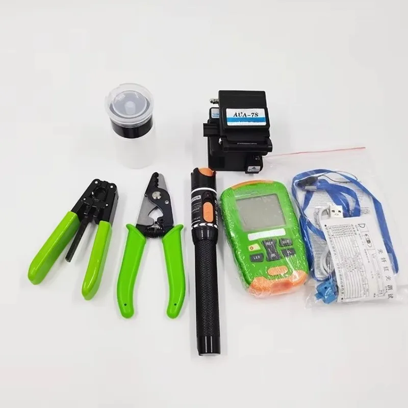 FTTH Fiber Optic Splicing Kit Set Bag Fiber Optic Equipment Cable Splicing Kit for Telecommunications Testing and Maintenance