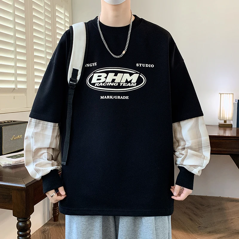 العصرية الرجال Hatless هوديي المألوف القطن تنفس جولة الرقبة عارضة البلوز البلوز مريحة الشباب PopularTop #4