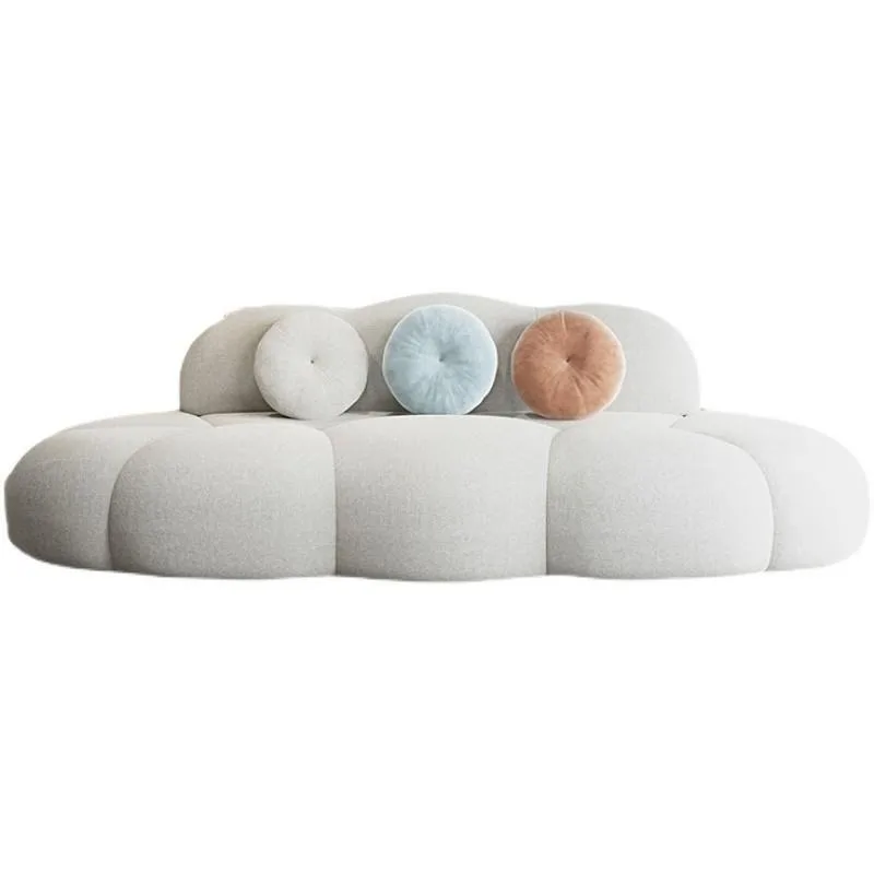 

Minimalist lamb wool creative light luxury cloud sofa modern simple leisure special-shaped small apartment