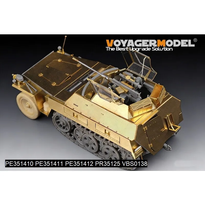 Voyager PE351411 1/35 WWII Sd.Kfz.250 NEU Stowage Bins & Fenders Upgrade Set(For DRAGON Kit)  Photo Etched Part (No Tank Model)