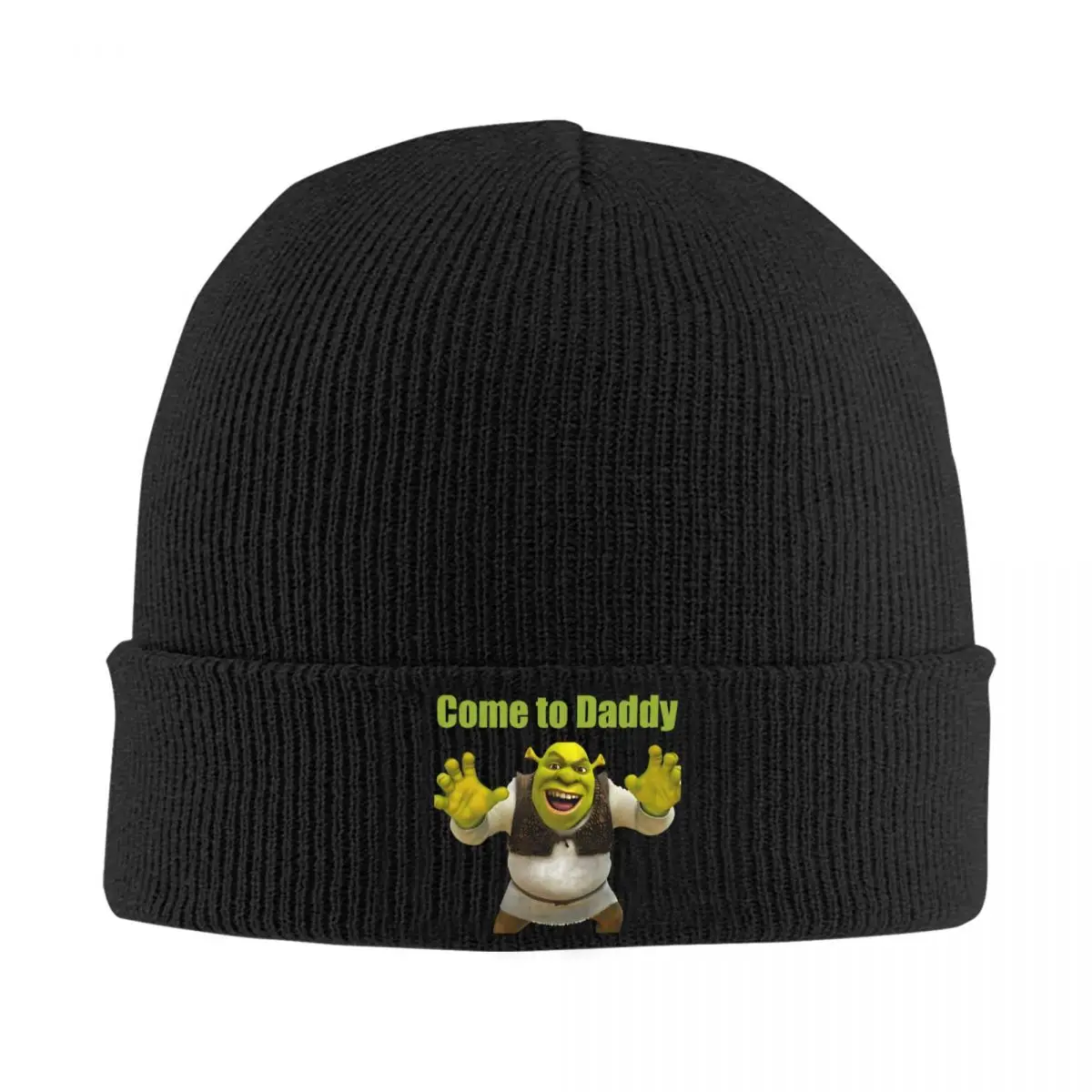 Come To Daddy Hats Autumn Winter Beanie Baggy Ogre Funny Memes Shreks Cap Female Male Acrylic Bonnet