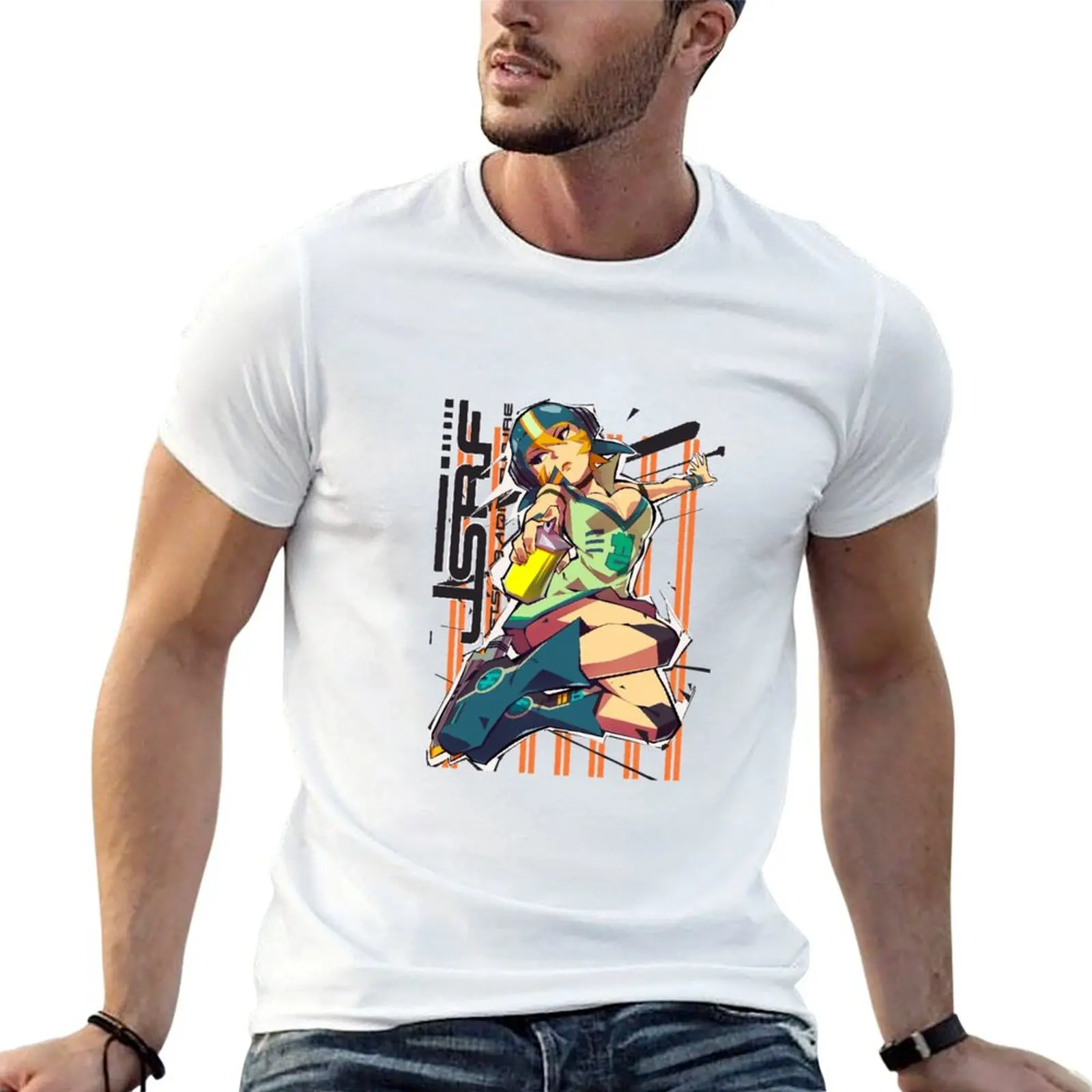 Jet Set Radio Game Action desarrollado por Smilebit, un juego en el que controlas a una banda de jóvenes que usan patines en línea para caminar, regalos Gum Jsrf, camiseta F