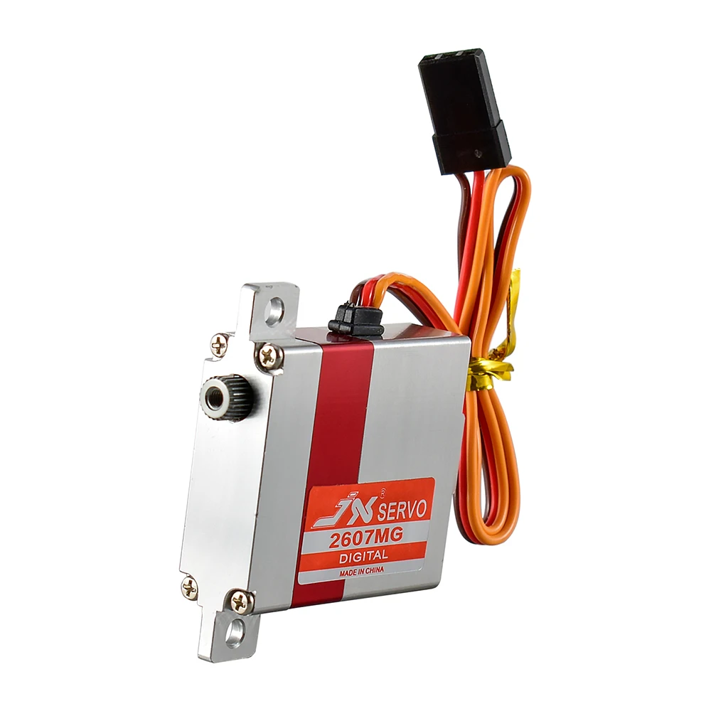 JX Servo PDI-2607MG 7.2kg 0.13sec Digitale Volledig Metalen Aluminium Case Wing Servo Voor RC Drone Zweefvliegtuig Dual Kogellager RC Servo's