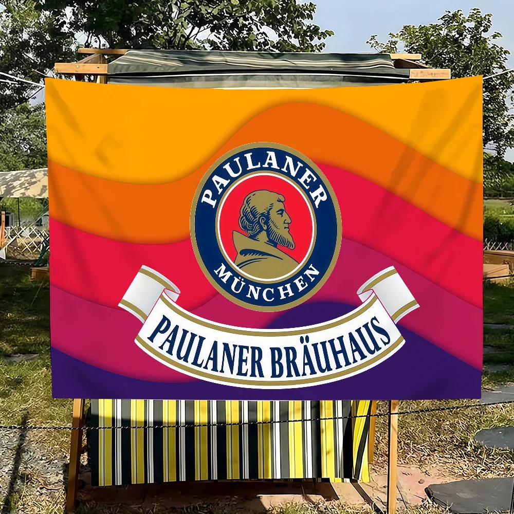 Beer Drink P-Paulaner Spezi Flag Tapestries For Classroom Dormitory Camping Picnic Party Cheering Home Indoor Outdoor Decor