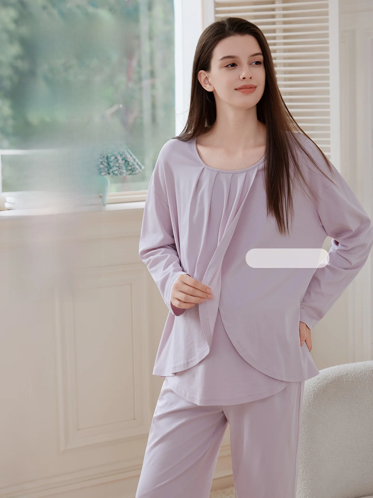 three-in-one-pure-cotton-maternity-sleepwear-home-clothes-set-for-pregnant-women-postpartum-nursing-comfortable-long-sleeve-r