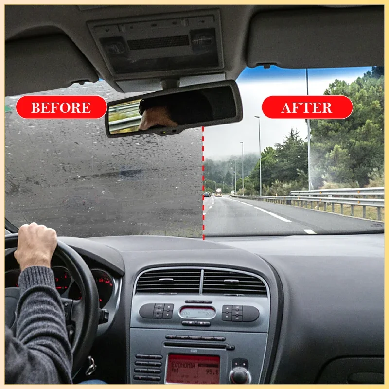 Glass Anti Fog Coating Spray Aivc Car Interior Windshield Long Lasting Prevent Fogging Clear Vision Fog Repellent Mirror Clean