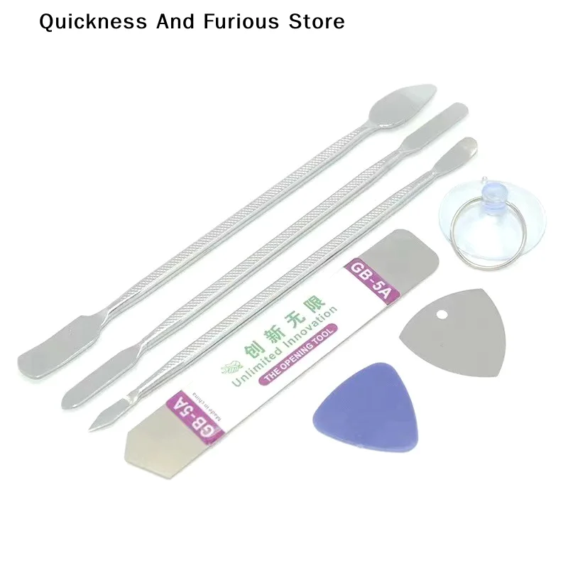 

Набор из 7 инструментов для разборки мобильных телефонов: стальные лопатки, металлические съемники, универсальный набор для ремонта и вскрытия смартфонов