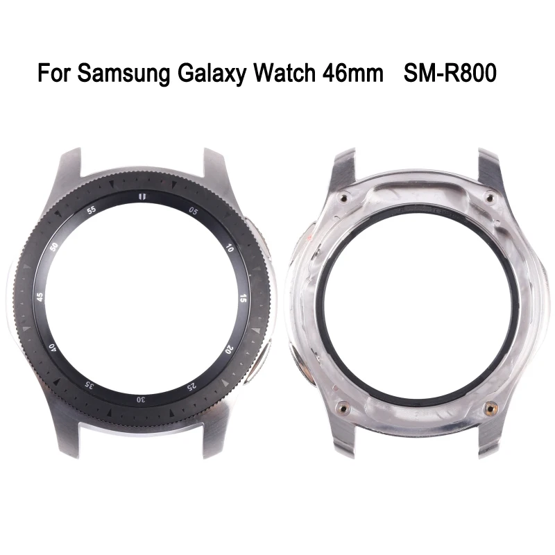 Metal Front Frame For Samsung Galaxy Watch 46mm SM-R800 Smartwatch Screen Frame Bezel Plate Replacement Part