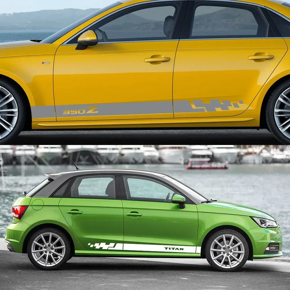 ملصقات جانبية لباب السيارة لنيسان ، ملحقات التصميم ، Juke ، Qashqai ، J10 ، J11 ، ميكرا ، 370Z ، Elgrand ، ركلات ، ليفينا ، Nv200 ، نافارا #3