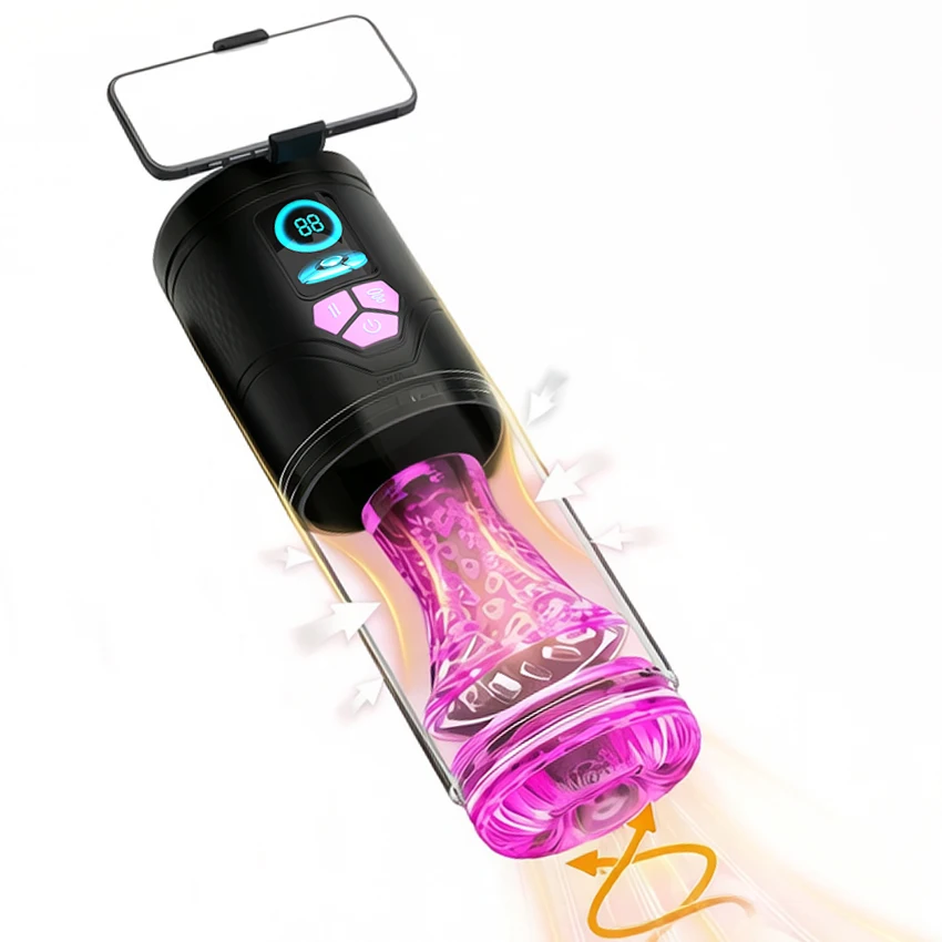 Automatic Telescopic Rotating Male Masturbator Cup Vacuum Sucking Sex Toy Pocket Pussy Penis Blowjob Machine Adult Supplies 18+