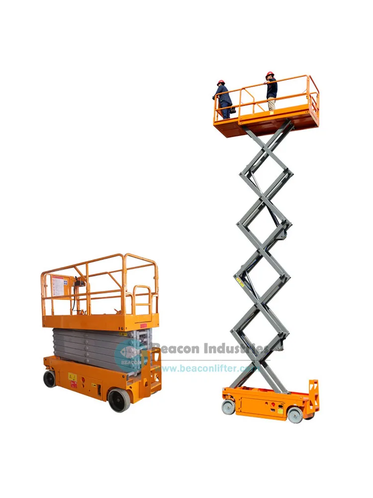 6-12m self propelled scissor lift battery powered aerial work platform