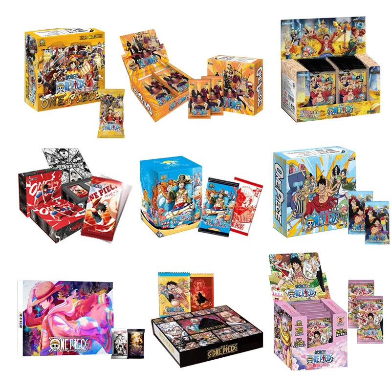 Boîte de Cartes de Collection One Piece, Booster Pack, Anime Luffy Zoro Nami Chopper TCG