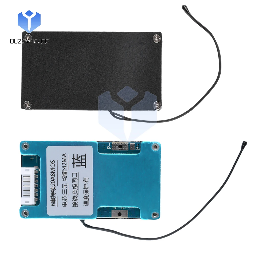 Placa De Proteção Do Carregador De Bateria De Lítio, Módulo De Equalização Ativa, Controle De Temperatura, Sistema De Gerenciamento De Bateria, 6S, 22.2V