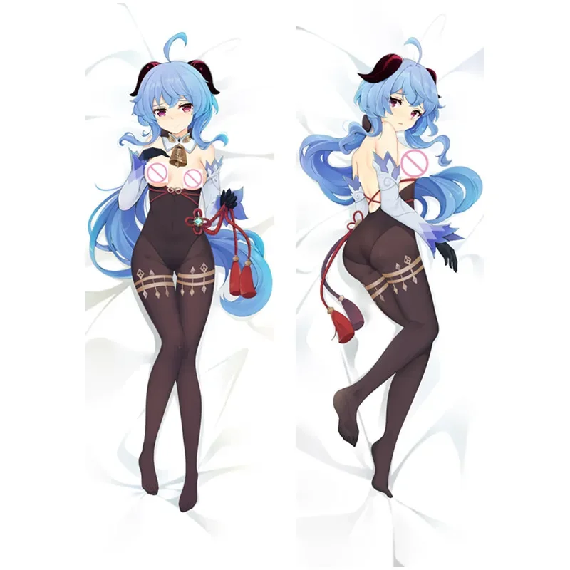 Hot Game Genshin Impact Paimon Dakimakura Hugging Body Character Ganyu Lise Cosplay Pillowcase Anime Pillow Covers Gift 50x150CM