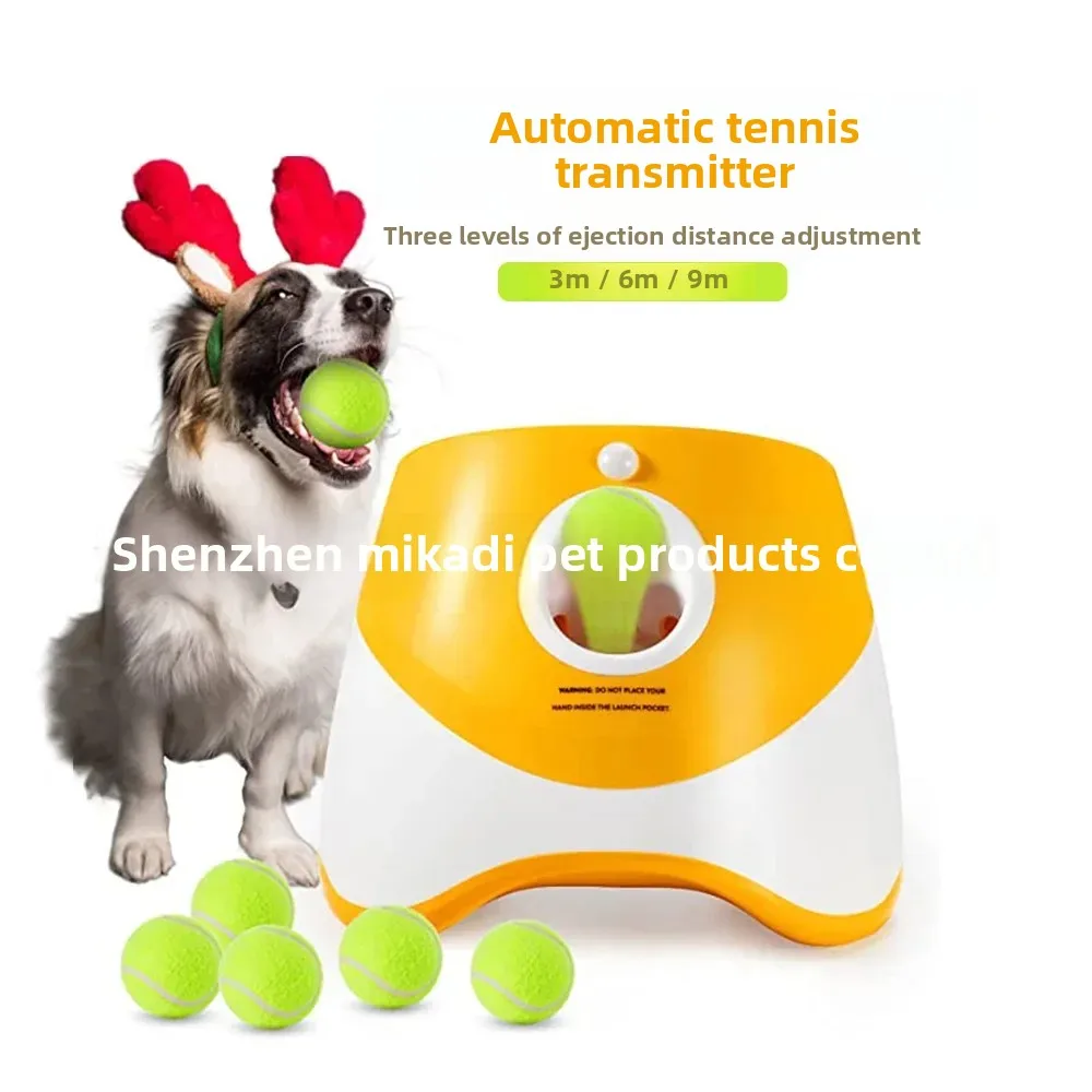 

Pet Automatic Tee Electric Toys Launcher Interactive Dog Toys Tennis Toss Machine Thrower Pet Products