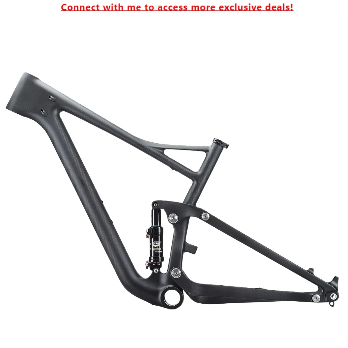 

Airwolf 29er Bike Frame Carbon For MTB Bicycles BSA Bike Frame Full Suspension Mountain Bike 148*12 Disc Brake Frame