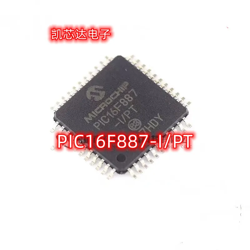 

NEW 5PCS-10PCS PIC16F887-I/PT PIC16F887 16F887 QFP IC MCU 8BIT 14KB FLASH 44TQFP