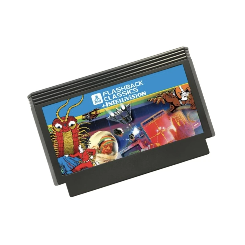 The Latest 61 in 1 Game Cartridge Atari 21 + Intellivision 40 V2 Version Game Cartridge for FC Console 60Pins Video Game Card