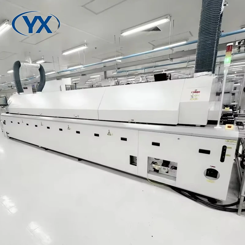 Stock in EU YX1635 SMD Heating Upper 8 Down 8 Temperature Reflow Oven Pick and Place Machine With The Chain And Mesh